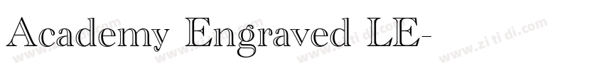 Academy Engraved LE字体转换